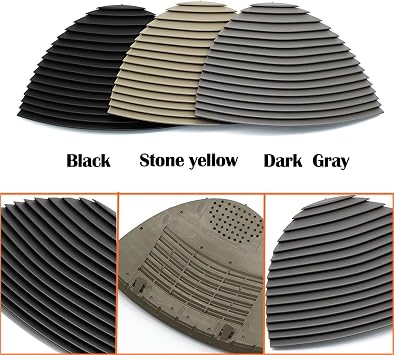 Front Dashboard Air Conditioning Ac Vent Grille Loud Speaker Cover Panel Compatible For Mercedes Benz E Class W211 2003-2008 2118300054(Ac vent-Gray)