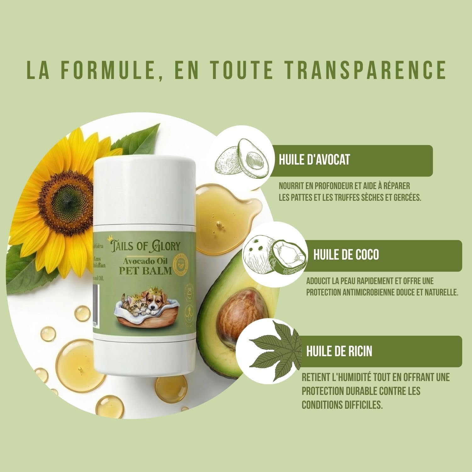 Baume Pattes & Truffe Chien Naturel 30g – Baume Coussinets Chien hydratant, Protection Nez & Coussinets, baume réparateur Pattes Chien & Patte de Chat