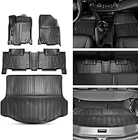 Vista 1 de Vanseno Compatible para Toyota Rav4 2013 2014 2015 2016 2017 2018 Alfombrillas de Piso y Forros de Carga Alfombrillas de Maletero Alfombrillas