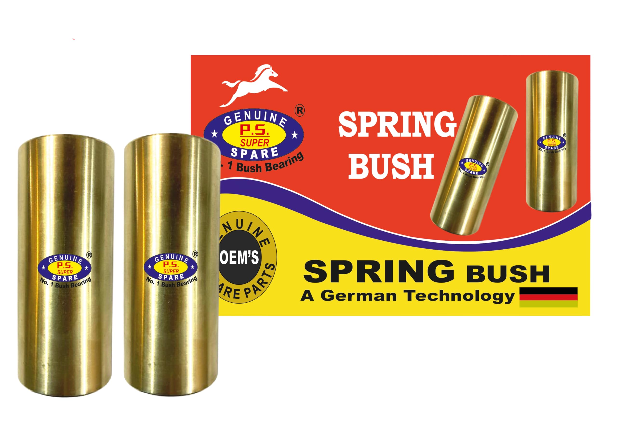 P.S SUPER JEEP MILITARY/JEEP WILLYS SHACKLE BUSH 1 3/4 (GROOVED) (12 PCS)