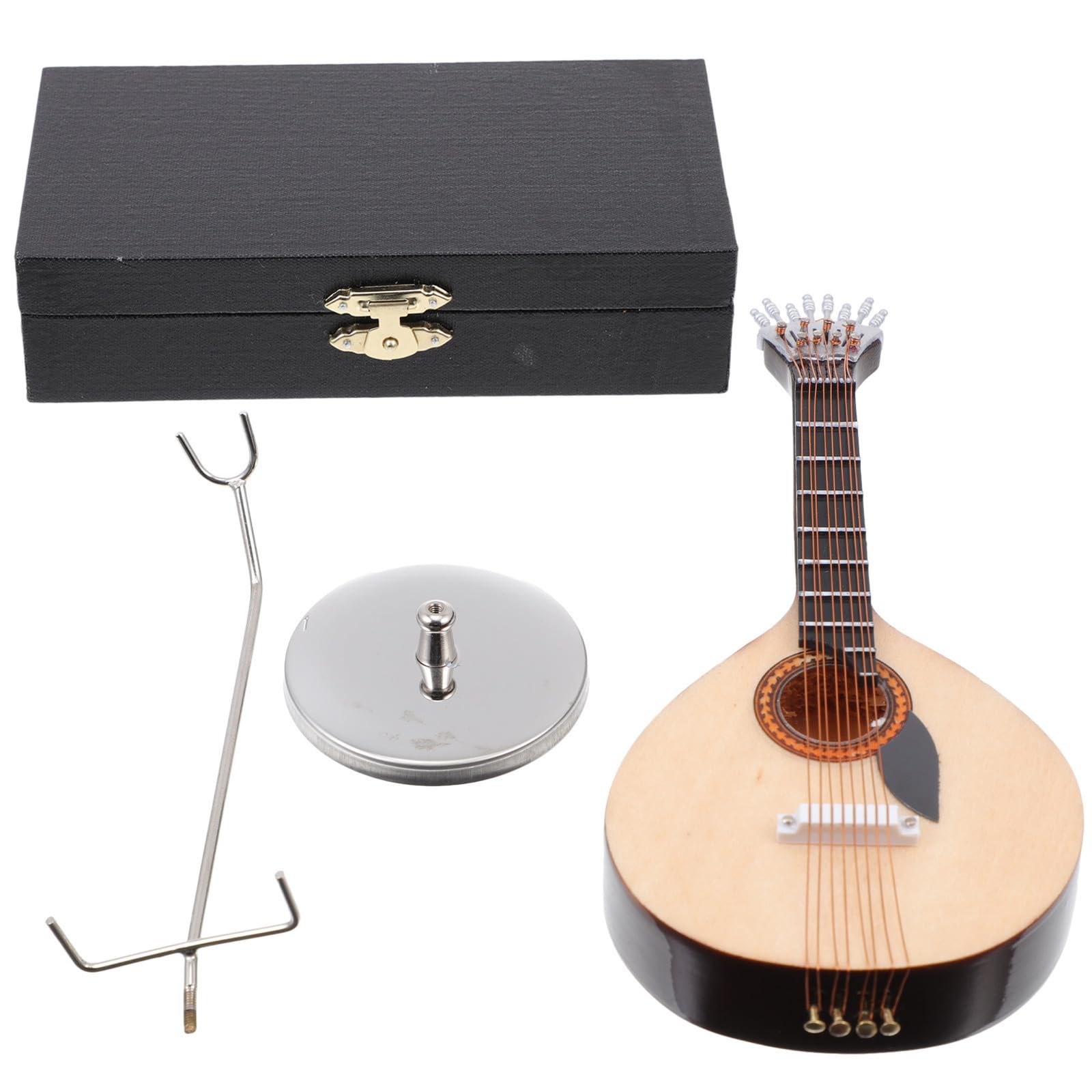 Guitare miniature bois kaki, le cadeau de décoration maison idéal