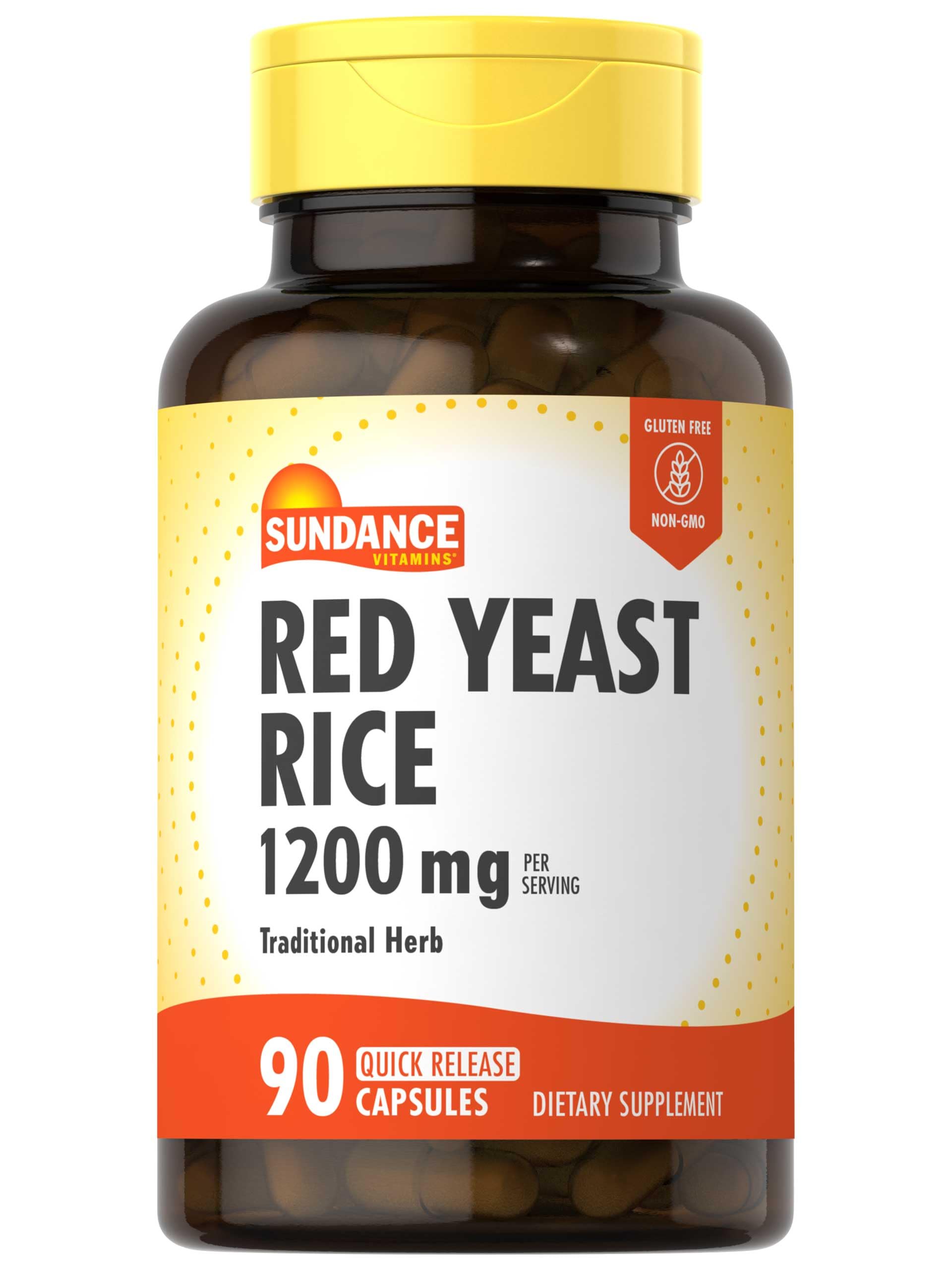 Sundance Red Yeast Rice 1200mg Capsules | Traditional Herbal Supplement