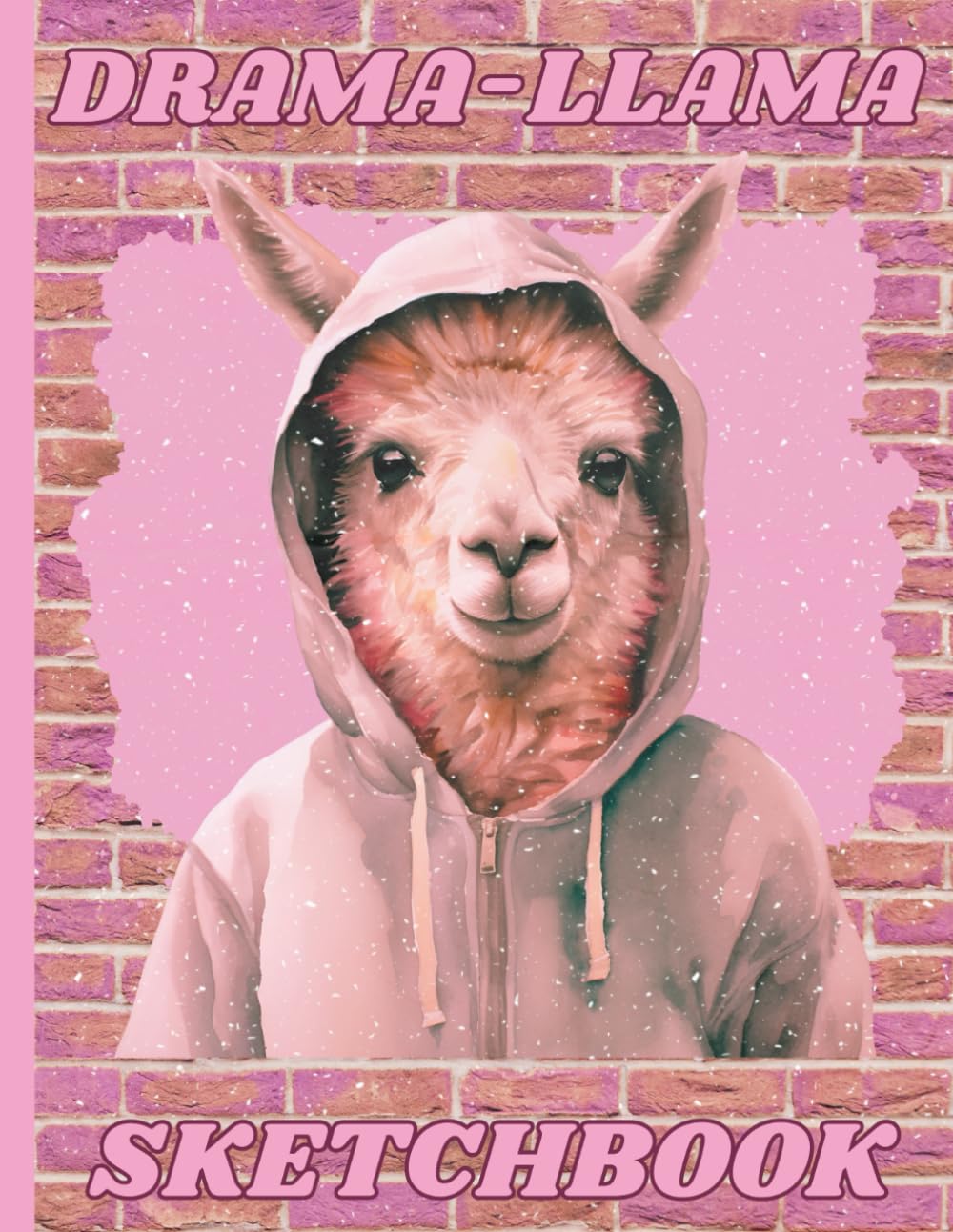 Bloc de dessin lama adorable le cadeau idéal pour un anniversaire créatif