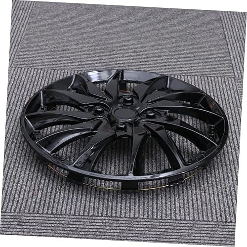 Miniatura 3 de Tapacubos para llanta de automóvil, 14 tapacubos para llantas, accesorios de insignia, decoración negra, cubierta para volante, carcasa de repuesto