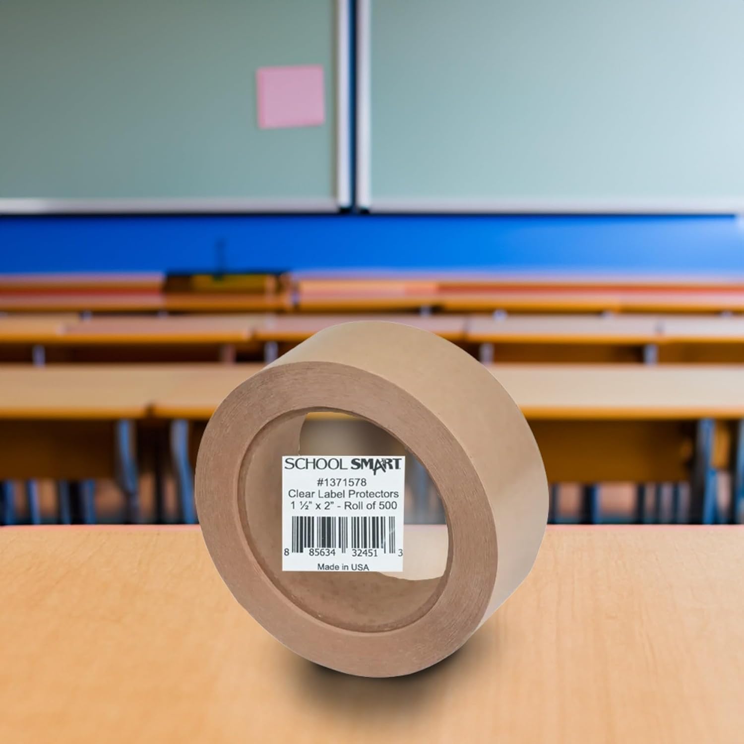KAPCO - LP008 Kapco Vinyl Label Protectors, Round, 1-1/2 x 2 Inches, Clear, Pack of 500 - 1371578