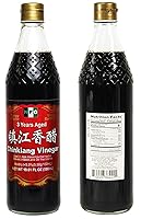 Vista 2 de NPG Chinkiang Vinegar 19.61 Fl Oz (580ml), 3 Years Aged Zhenjiang Black Rice Vinegar, Naturally Brewed Chinese Black Vinegar For Dumplings, Xiao