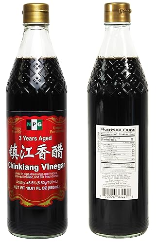 Miniatura 2 de NPG Chinkiang Vinegar 19.61 Fl Oz (580ml), 3 Years Aged Zhenjiang Black Rice Vinegar, Naturally Brewed Chinese Black Vinegar For Dumplings, Xiao