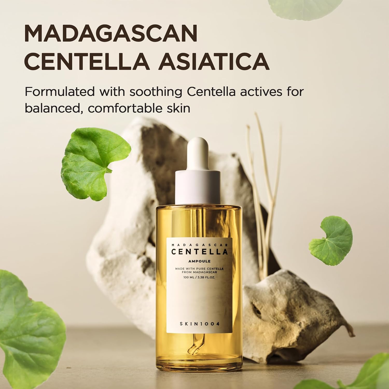 Textura acuosa de Skin1004 Madagascar Centella Ampoule 100 serum facial