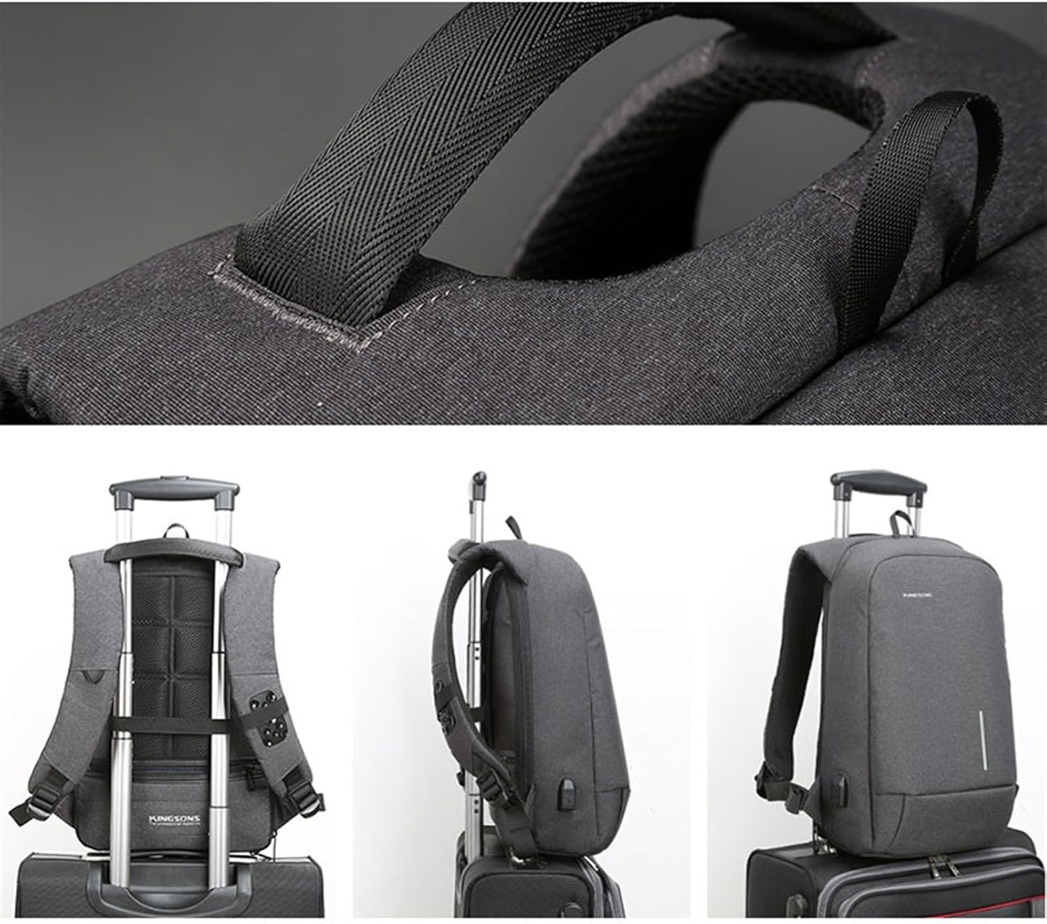 GLigeT Laptop Bag Case High-Grade Business Multifunctional Commuter Backpack 15.6 Inches Men and Women Shoulders Anti-Theft Backpack Travel Large-Capacity Bag Laptop Sleeve Case (Color : Dark Gray)