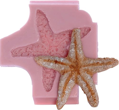 Molde de silicona para estrellas de mar, fondant seguro para alimentos, chocolate, caramelo, resina, arcilla polimérica, epoxi.