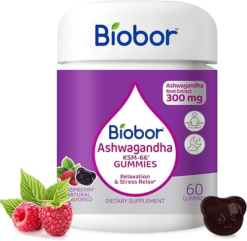 Gomitas Ashwagandha, extracto de raíz de Ashwagandha KSM-66 con vitamina D3, apoyo de relajación y apoyo inmunológico para adultos, sin OMG, sin