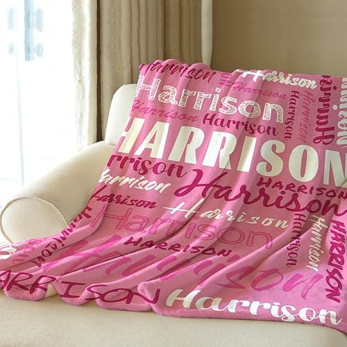 Miniatura 6 de xsdnb Manta de bebé personalizada con nombre para niños, manta personalizada para niños, manta para niños pequeños para guardería, mantas