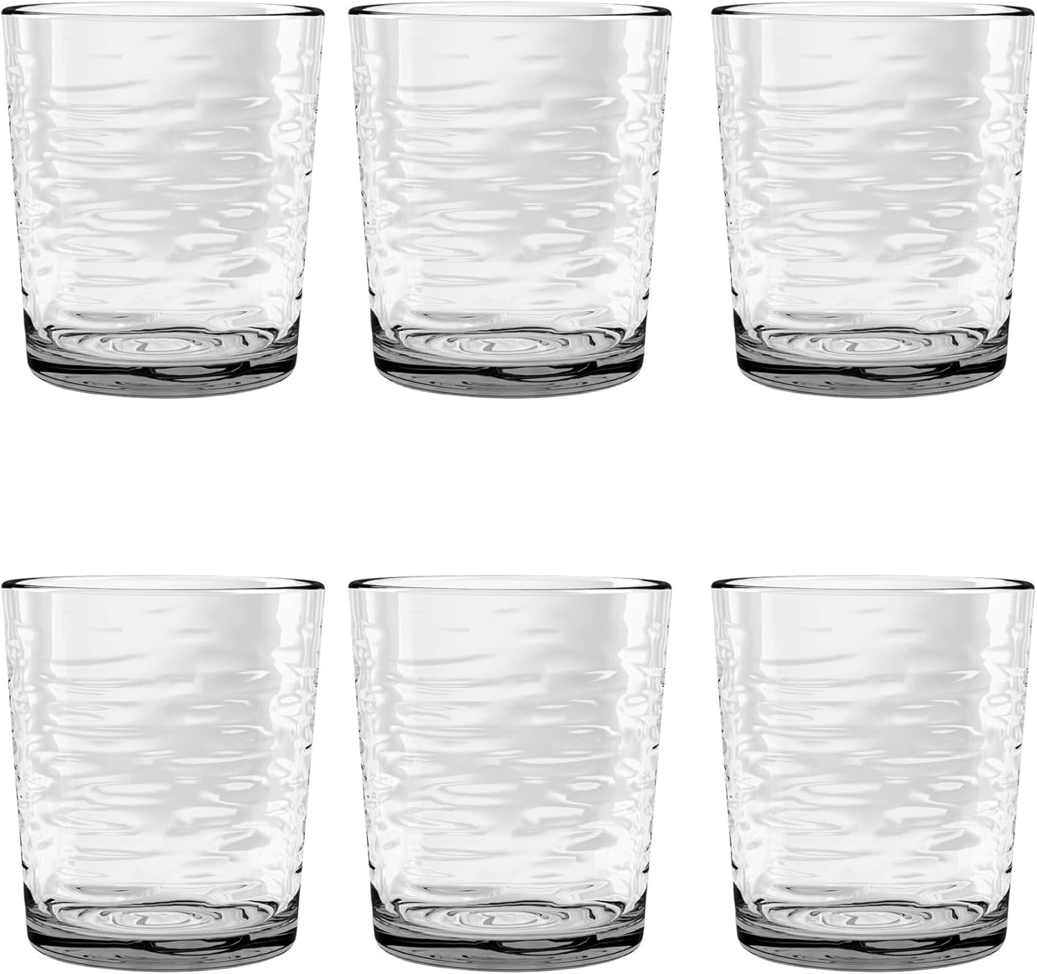 TarHong Foundry Premium Plastic Drinkware, Beverage/Goblet, Clear (Pack of 2)