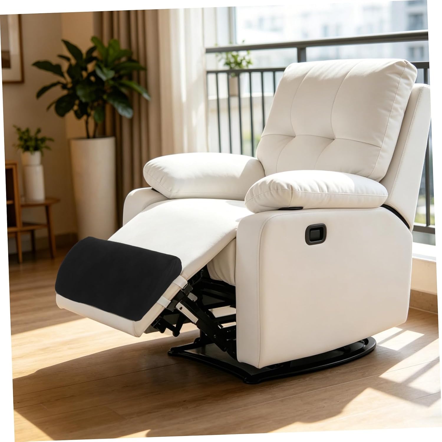UPKOCH Recliner Leg Rest Pillow with Strap, Half-Round Body Pillow Made of Sponge and Lint, Minimizes Muscle Strain and Easy Installation for Home Relaxation and Long Periods of Sitting