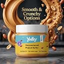 Yodley Unsweetened Peanut Butter | 100% Natural | No Added Sugar, No Preservatives | High-Protein & Fiber-Rich | Smooth & Crunchy Variants | Healthy Spread for Fitness & Snacks (300g) gallery image