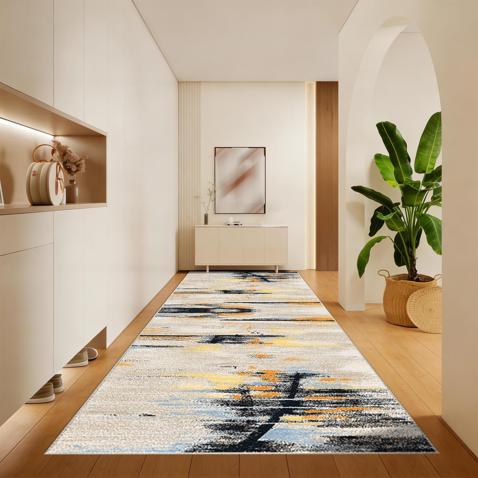 Antypoślizgowy chodnik kuchenny, dywanik do długiego korytarza, 120 x 250 cm nowoczesny dywan wejściowy do domu, zmywalny chodnik, dywanik do przedpokoju, kuchni pralni