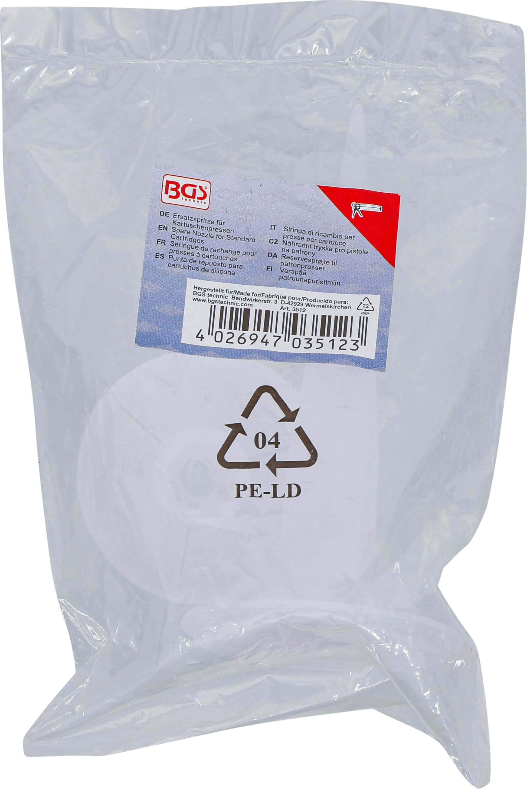 BGS 3512 | Seringue de rechange pour presses à cartouches
