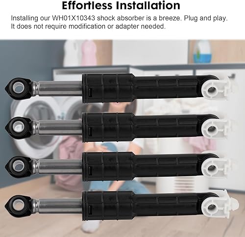 Miniatura 5 de Amortiguador de arandela WH01X10343 compatible con arandela GE Kenmore Reemplaza PS1482318 AP4265856 WH01X10260 1264427 (paquete de 4 y 4 pines)