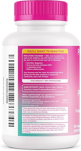 Miniatura 8 de Pink Stork - Postnatal total DHA Vitaminas de apoyo para el posparto y lactancia nutrientes para la mamá y el bebé vitaminas prenatales para después
