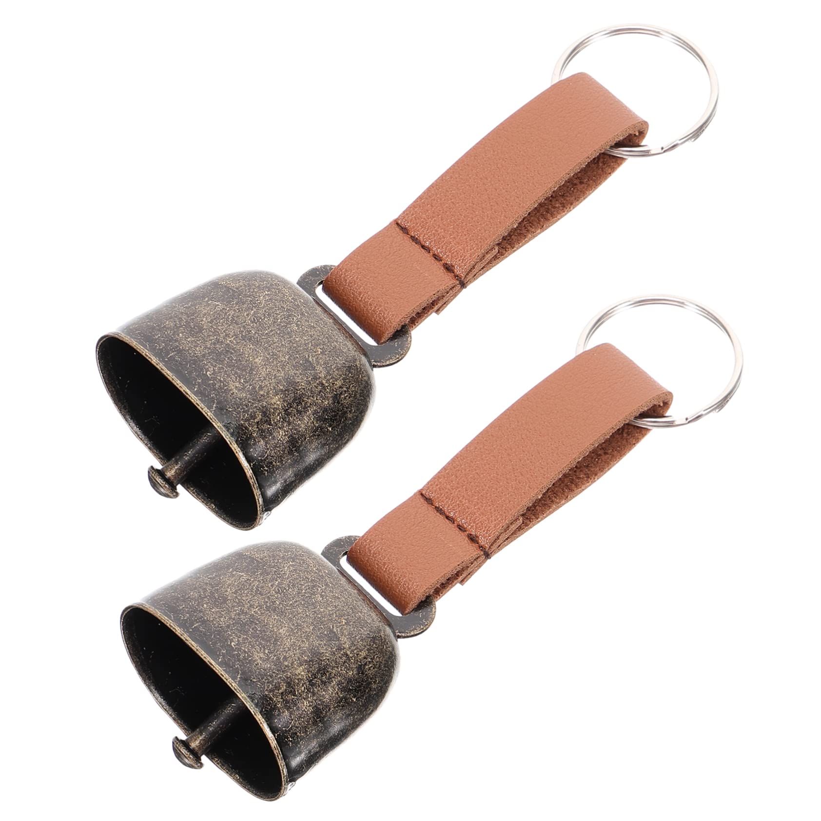 DECHOUS 2Pcs Loud Bear Bell for Hiking Biking Climbing Emergency Alarm for Outdoor Protection Durable Design Crisp Sound for Bear Safety and Animal Tracking