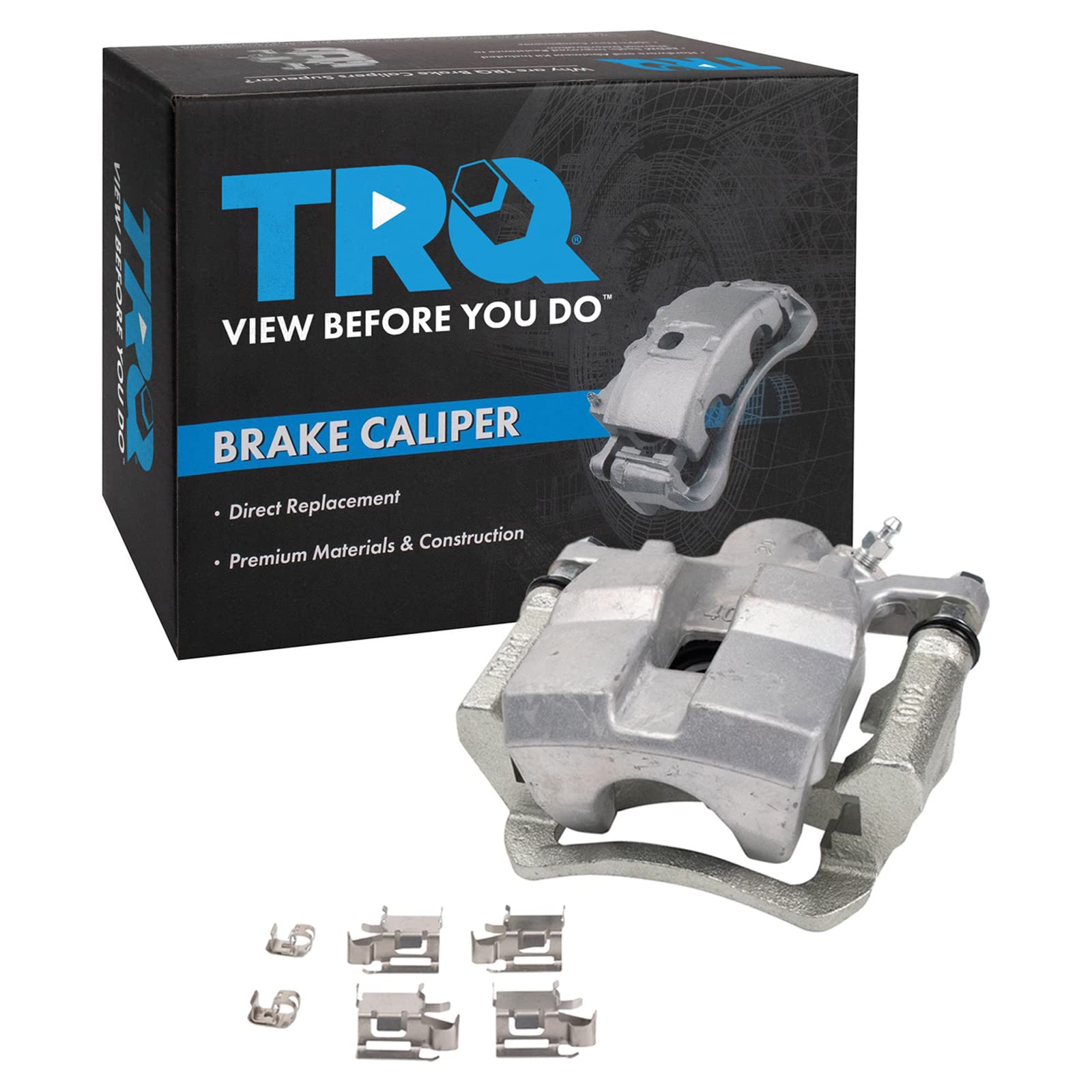 TRQ Rear Right Brake Caliper w/Bracket Passenger Side