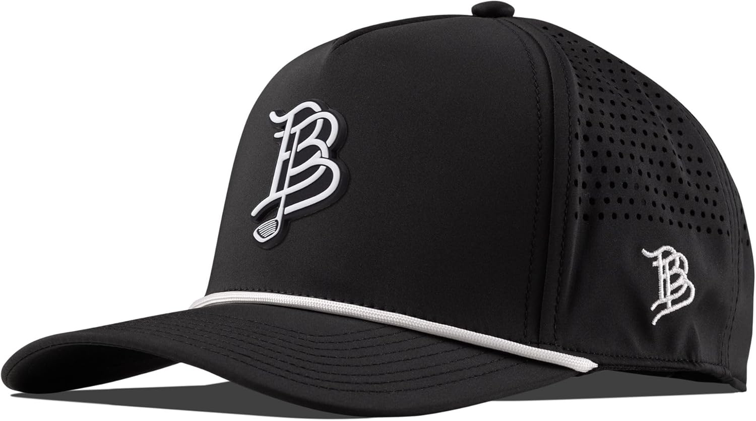 Branded Bills BB Golf Cutout Curved 5 Panel Rope Hat for Men | Baseball Cap