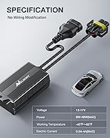 Vista 4 de Nilight H11/H9/H8 LED CANbus Decodificador - Arnés antiparpadeo libre de errores, condensador de resistencia para bombilla LED de faro delantero, 6