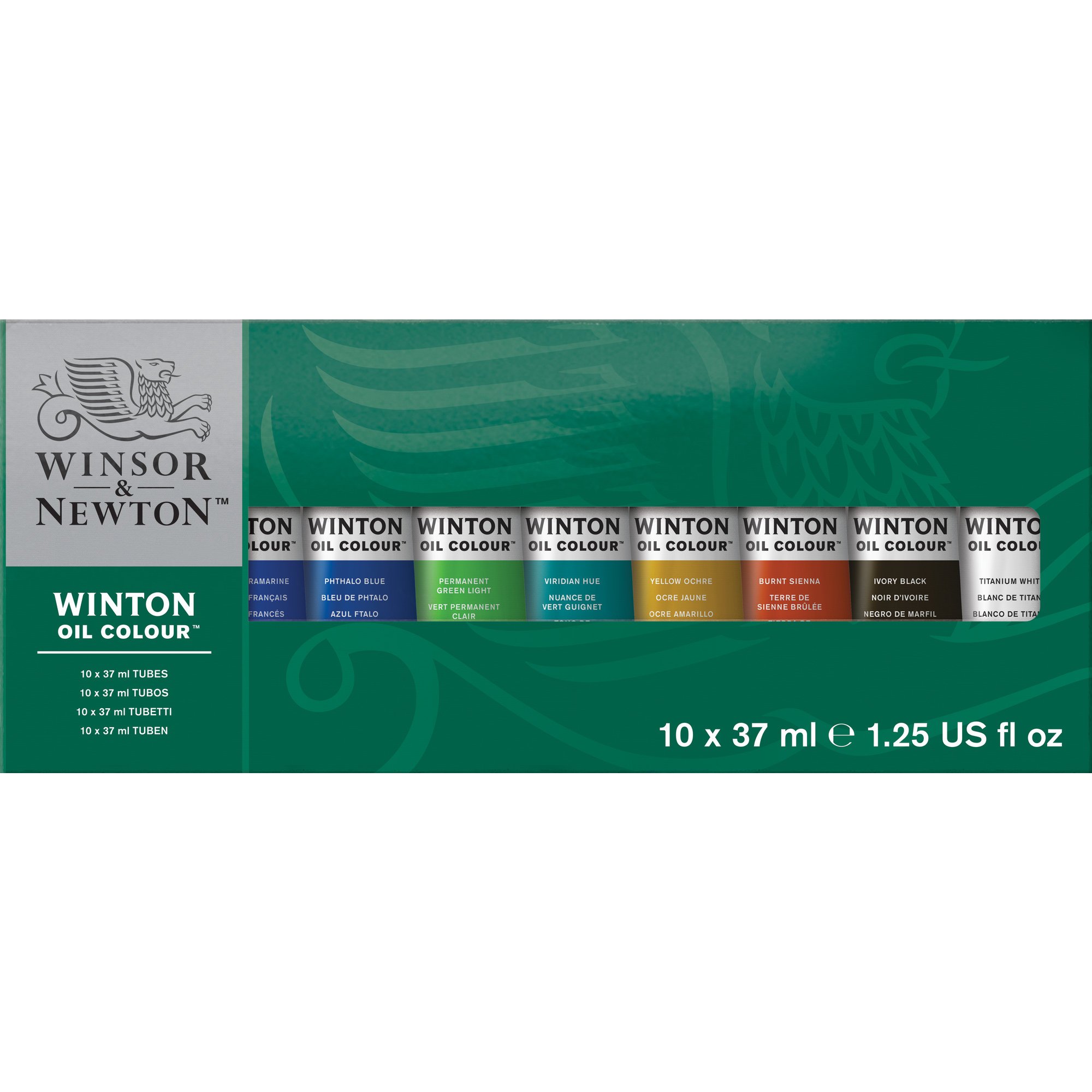 Winsor & Newton 1490698 Winton Farba olejna, delikatna, o równomiernej konsystencji, odporna na światło, wysoka siła krycia, bogata w pigmenty, Set - Zestaw startowy 10x37ml