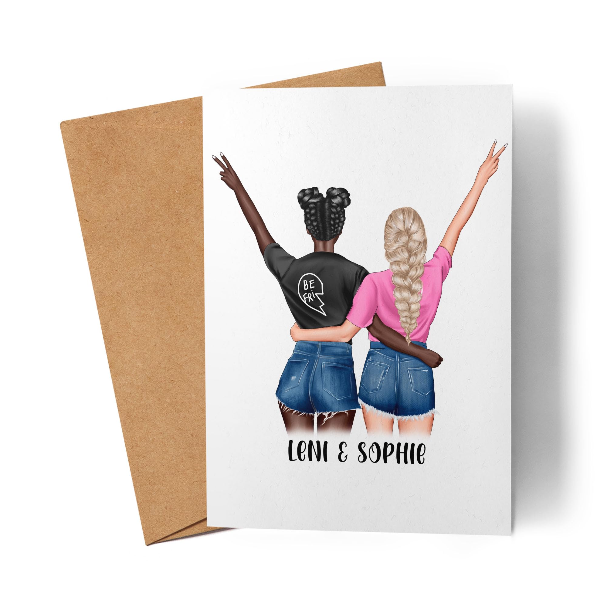 Imprimé Personnalisé Bestie A4 – Cadeau D'Amitié Original Pour Noël