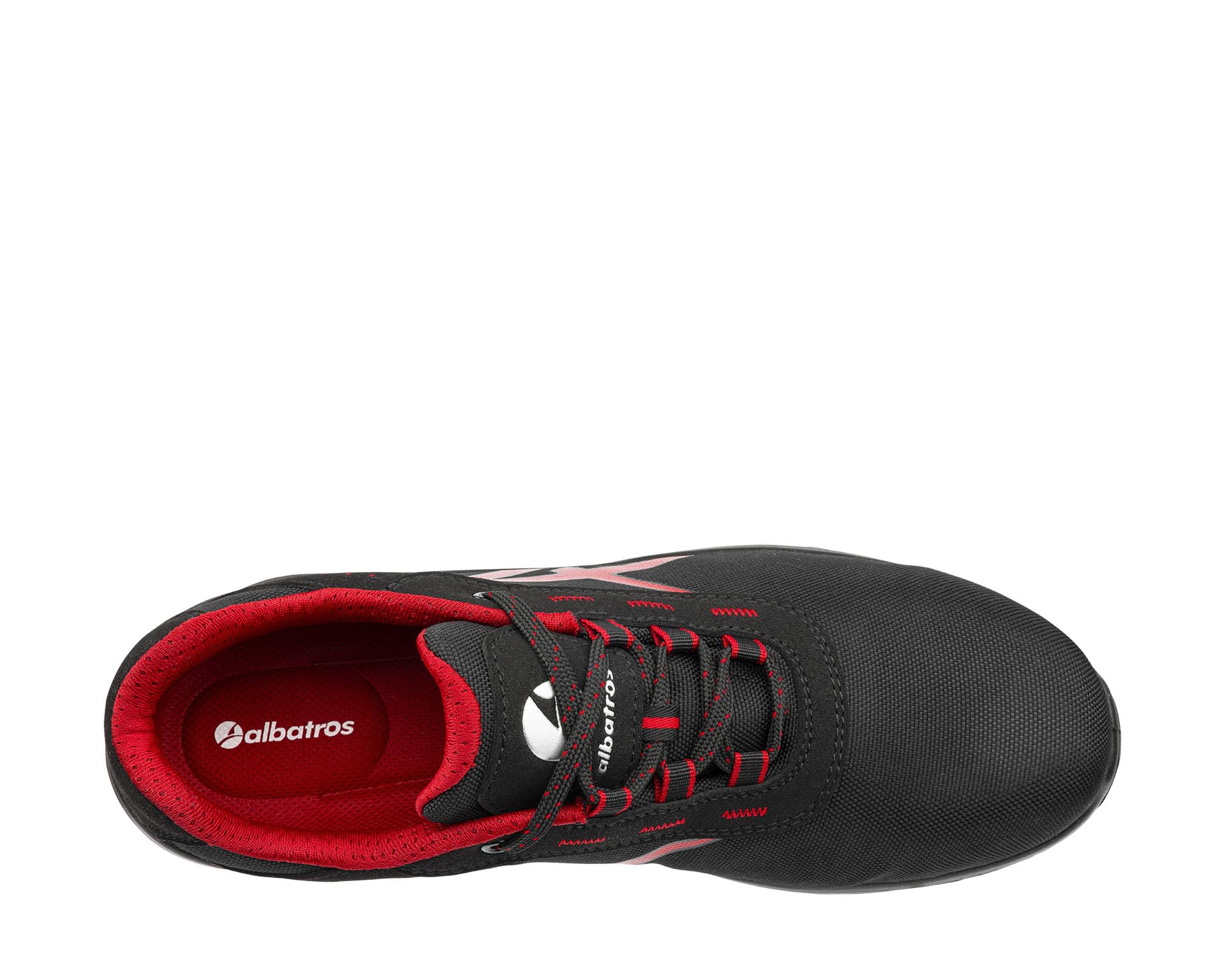 Albatros Grid Low 648710210000047 Grid Low SRC 648710210000047 - Zapatos de Seguridad S3 (UE): 47, Color Negro, Rojo, 1 par Duradero y resistenteUnisex Adulto