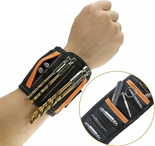 Miniatura 4 de Expression Tees Pulsera magnética para herramientas perfecta para el día del padre y regalo de cumpleaños para papá, 15 imanes fuertes, dispositivo