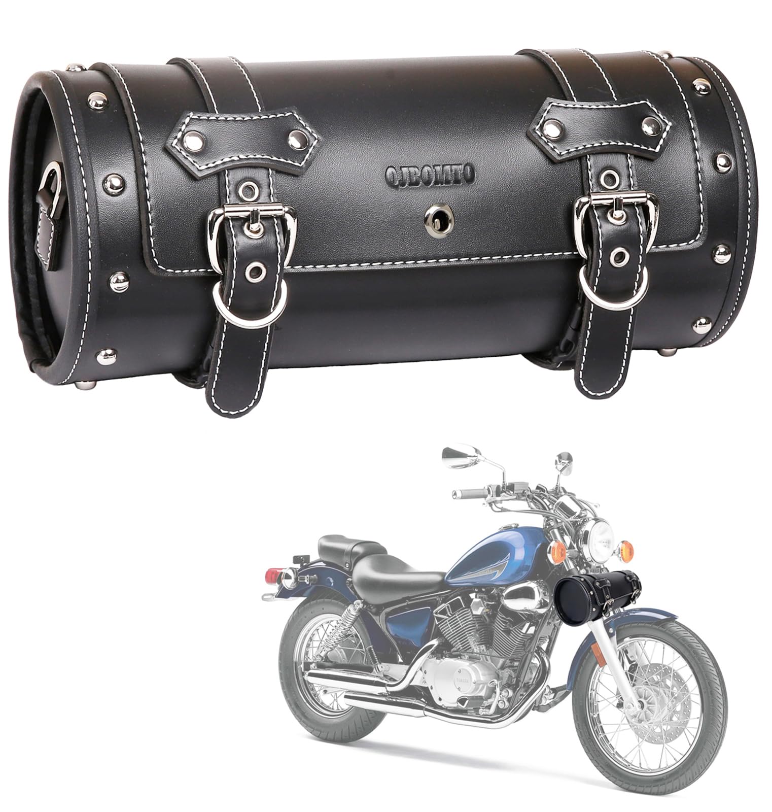Werkzeugtasche Motorrad PVC-Leder Gabeltasche Lenkertasche Universell Mit  Schnalle  Praktische Motorradtasche Wasserdichte Gabeltasche