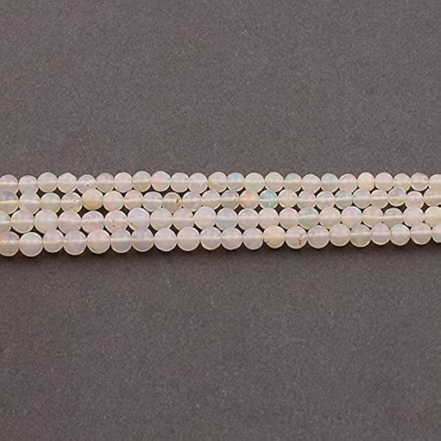Perle opale éthiopienne naturelle en fil de 18 pouces pour bijoux bohèmes