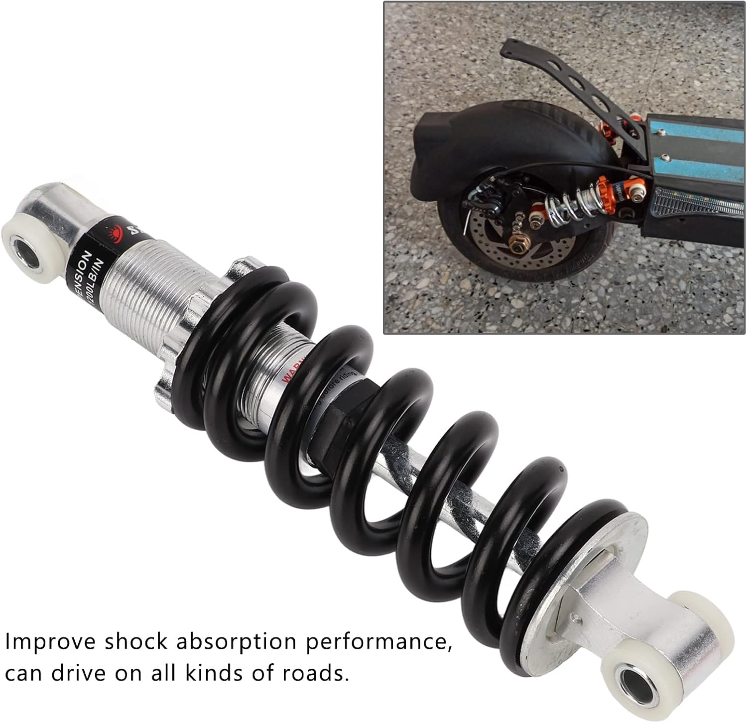 Motorcycle Shock, Fydun 190mm 1200LBS Motorcycle Rear Shock Absorber Shock Strut for Dirt Bike ATV Kart