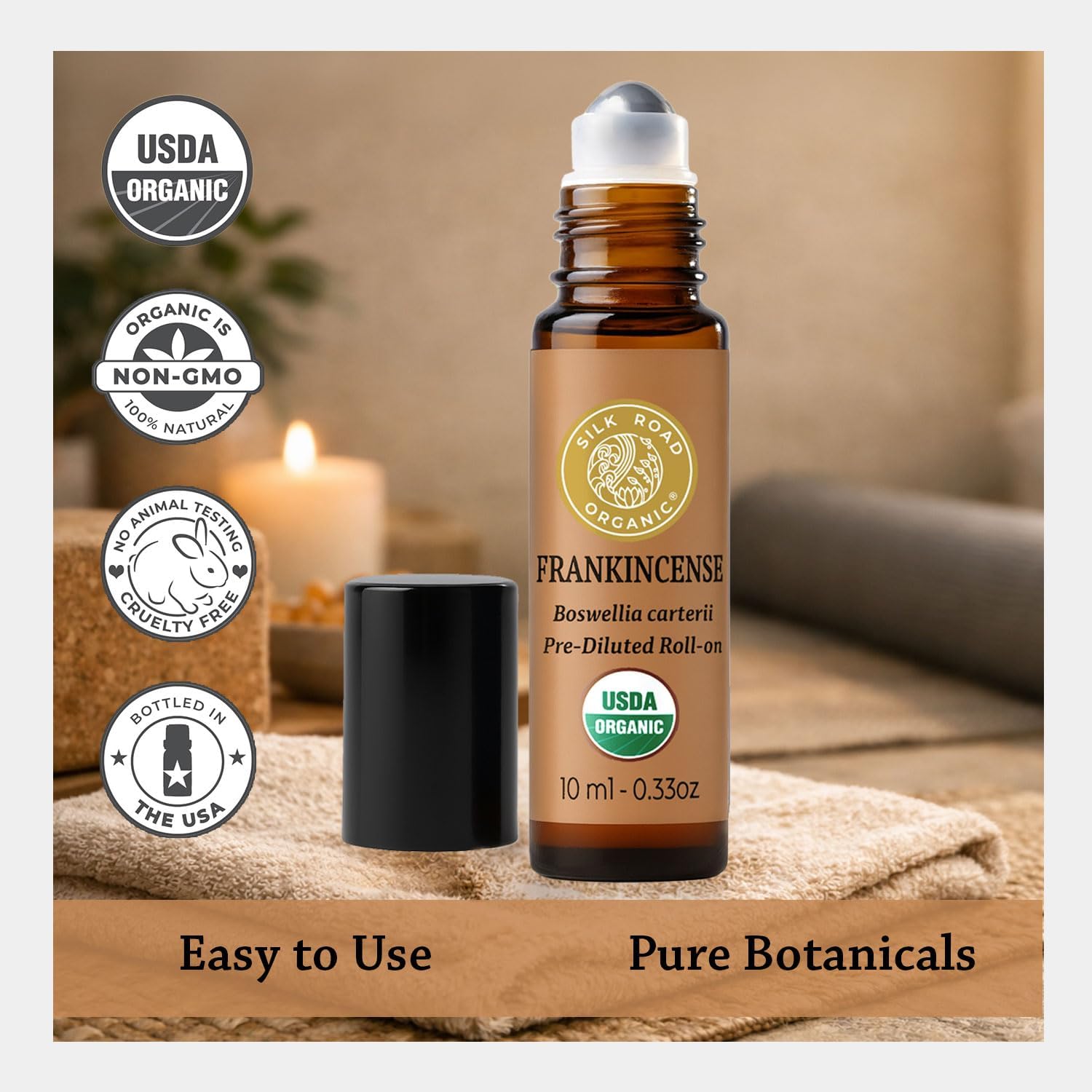 Silk Road Organic Boswellia Carterii Essential Oil Roll-On, USDA Certified image 4