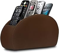 Vista 13 de Soporte para control remoto, organizador/caja para control remoto de TV con 5 compartimentos, organizador de mesita de noche para controlador