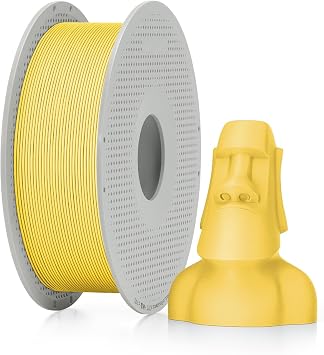 Bambu Lab PLA Matte 3D Printer Filament 1.75mm RFID 1kg with Spool, Lemon Yellow