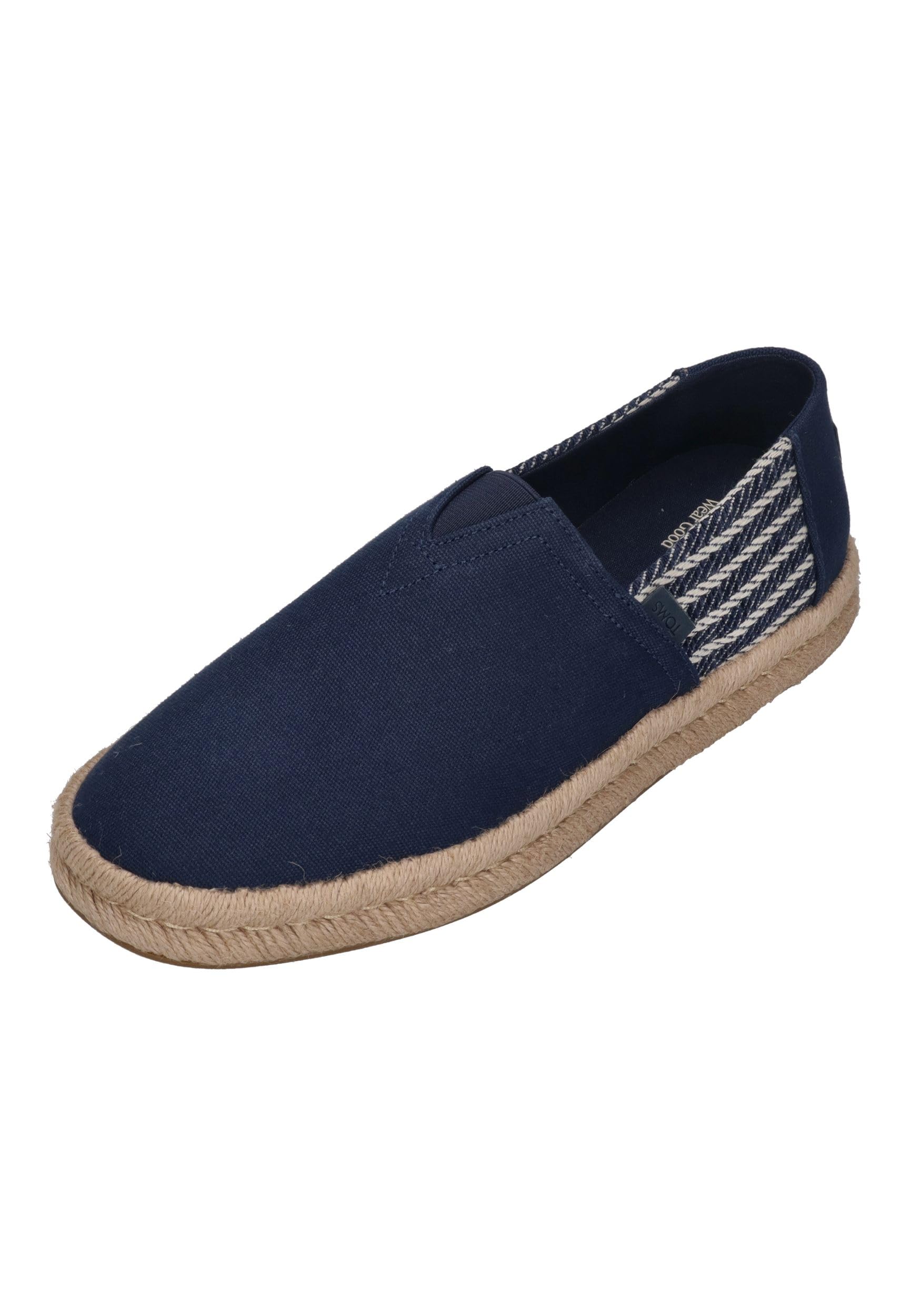 TOMS Herren Espadrilles Alpargata Rope 2.0 10023173 Navy Nautical Stripe