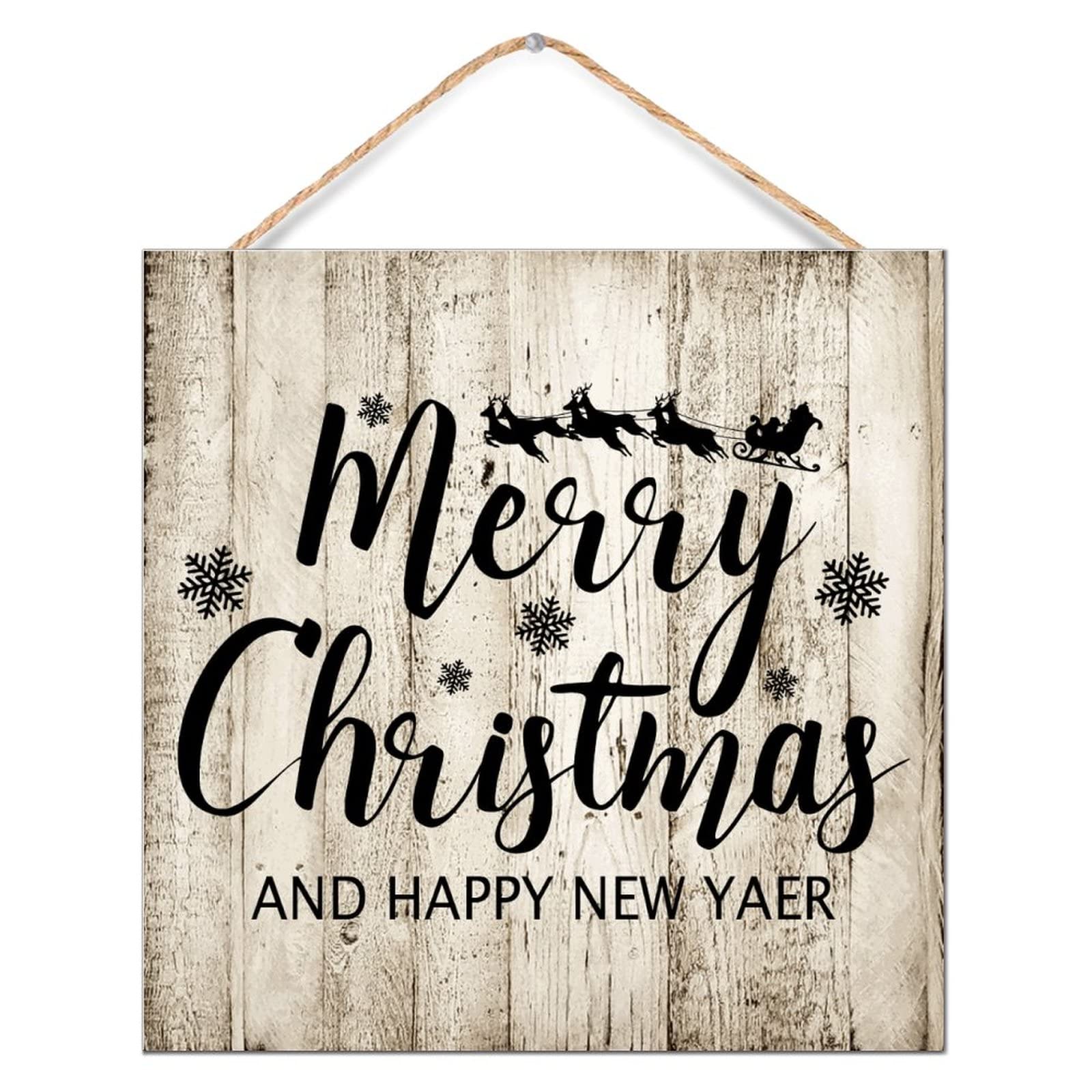 Panneau vintage en bois Merry Christmas pour décorer facilement vos murs et portes