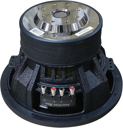 Miniatura 3 de American Bass XR-12D4 12" Inch Subwoofer, 1200 Watts RMS2400 Watts Max Power, Perimeter Vents for Voice Coil Cooling, Dual 4 Ohm Voice Coils with