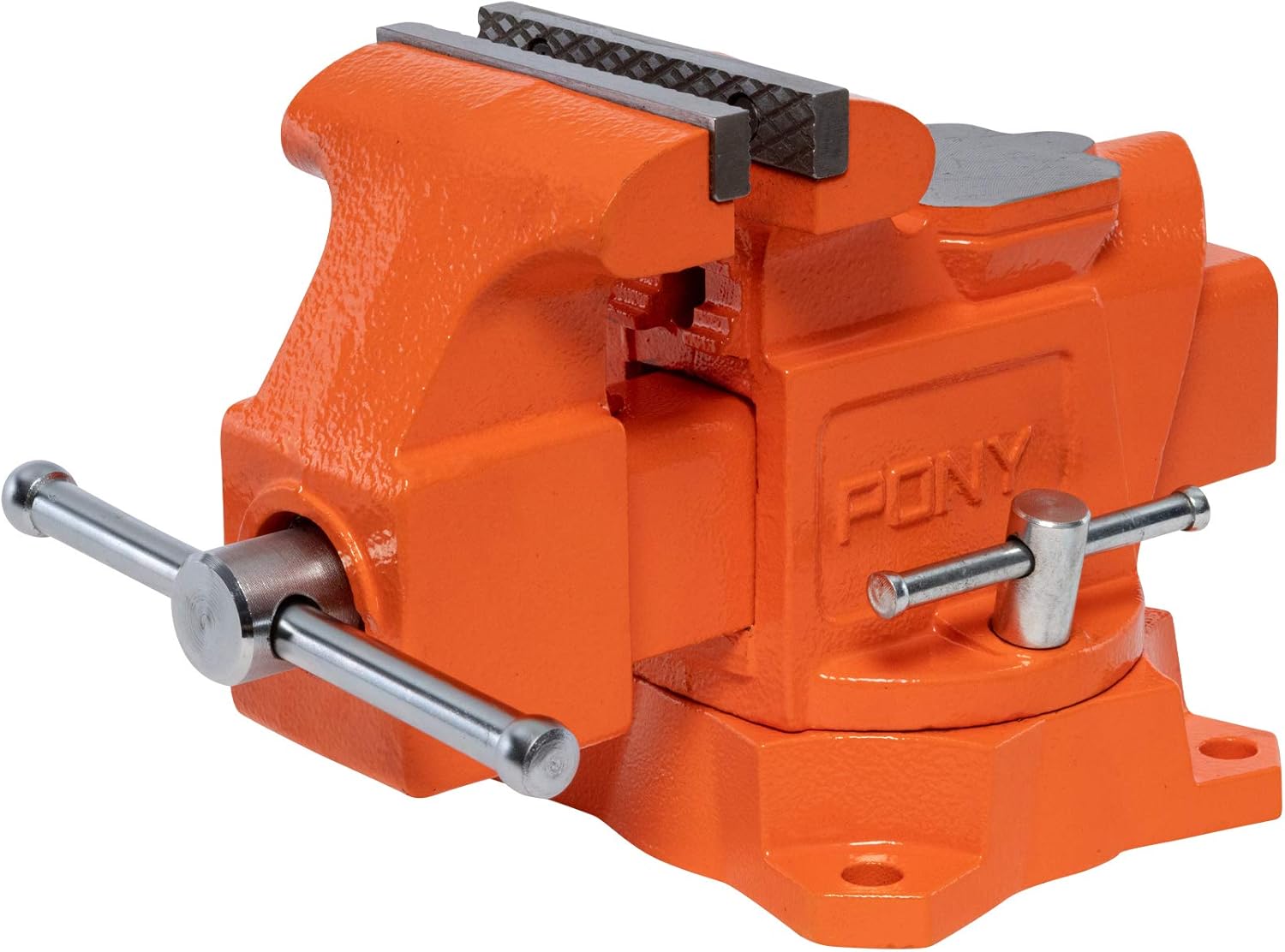 Chеареѕt 🛒 Pony Jorgensen 4-inch Heavy Duty Bench Vise - Jaw Width 4-inch, Throat Depth 2-5/8-inch, Shop Vise with Swivel Base (29040)