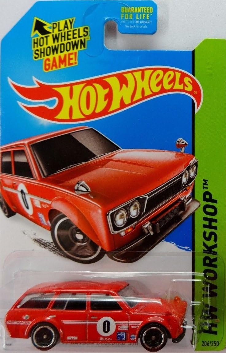 2014 Hot Wheels Hw Workshop: '71 Datsun Bluebird 510 Wagon (Red)