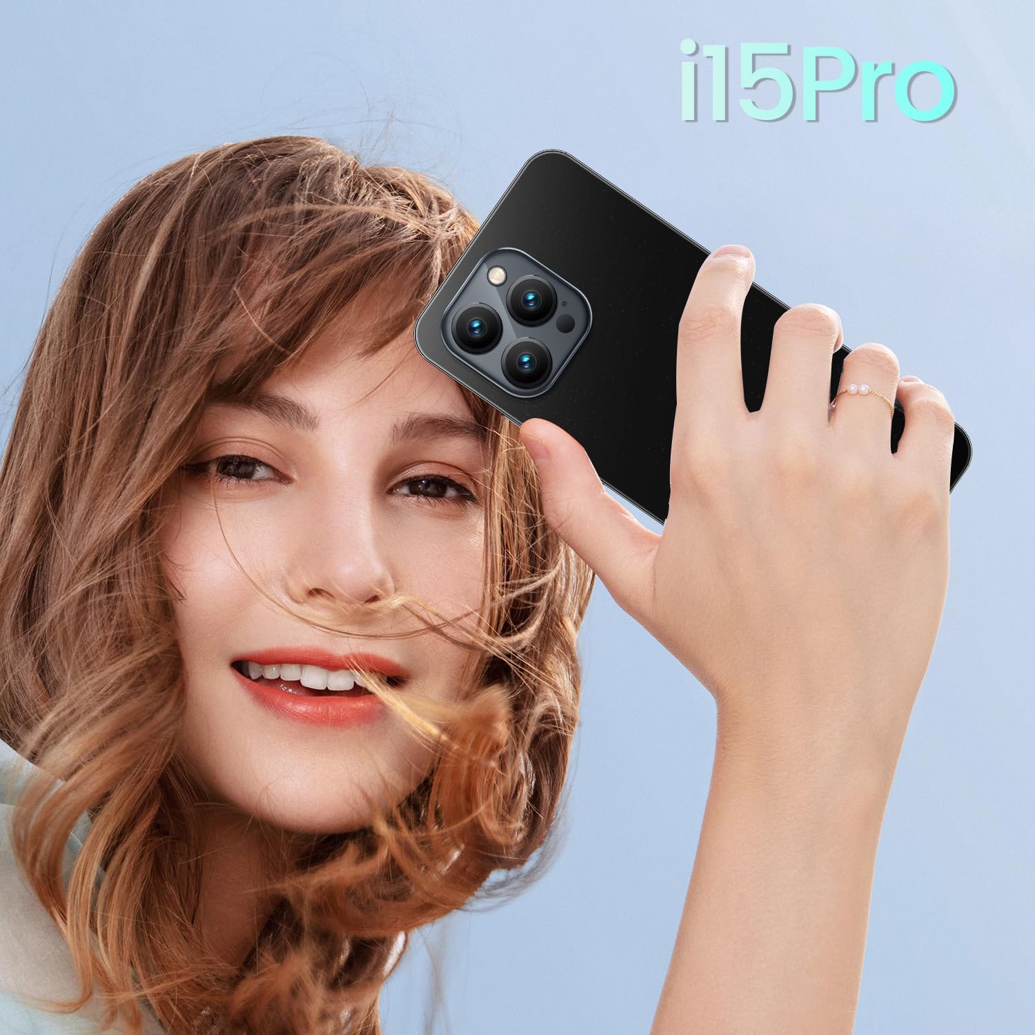 Teléfono Móvil Barato, 5.0'' Android 9.0 Smartphone, Doble Tarjeta, Doble cámara, 16GB ROM (Ampliable a 128GB), 3000mAh batería, Teléfono Móvil de Red 3G/gsm (i15Pro-Black)