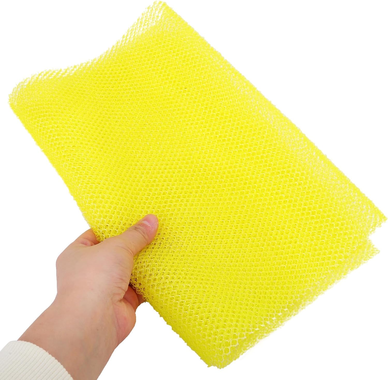 OUNONA 3pcs Nylon Shower Back Scrubber for Body Washing, Deep Body Cleaning and Strong Decontamination Ability, Exfoliating Bath Towel for Daily Use in Bathroom