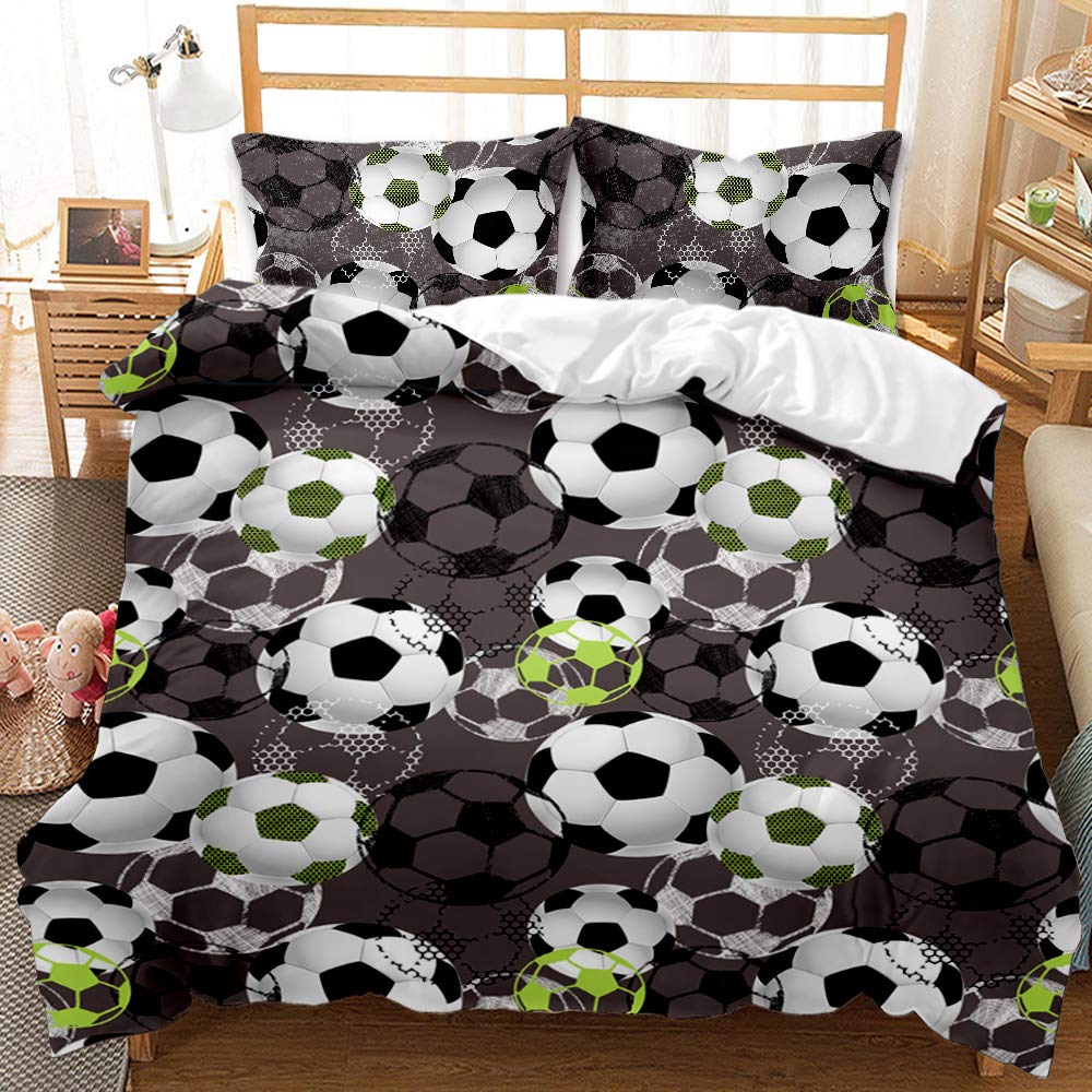 Housse de couette football 135x200 cm pour transformer la chambre de votre garçon