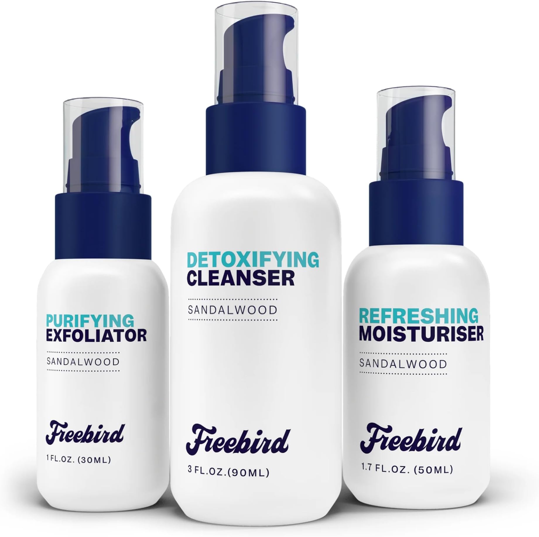 Skin Care Kit - 3-in-1 Premium Bald Head Care, Soothe Shaving, Nourishing Detox Cleanser, Purifying Exfoliator, Refreshing Moisturizer, Enhanced Hydration, Ideal for Daily Skin Maintenance