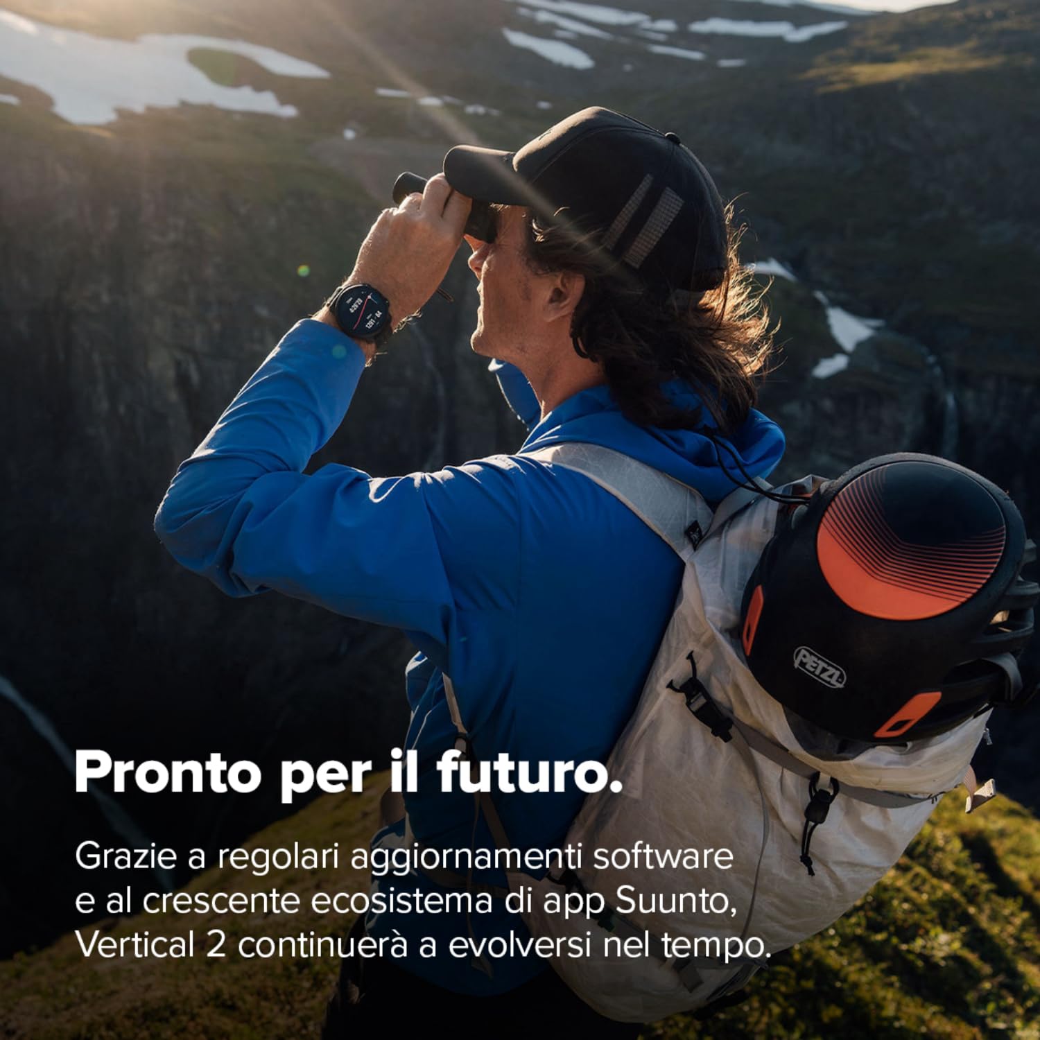 SUUNTO Vertical 2 Orologio da Avventura, GPS Dual-Band, 115+ Modalità Sportive, Touchscreen da 1,5 pollici, Mappe Offline Globali Gratuite, Autonomia della Batteria di 40 Giorni