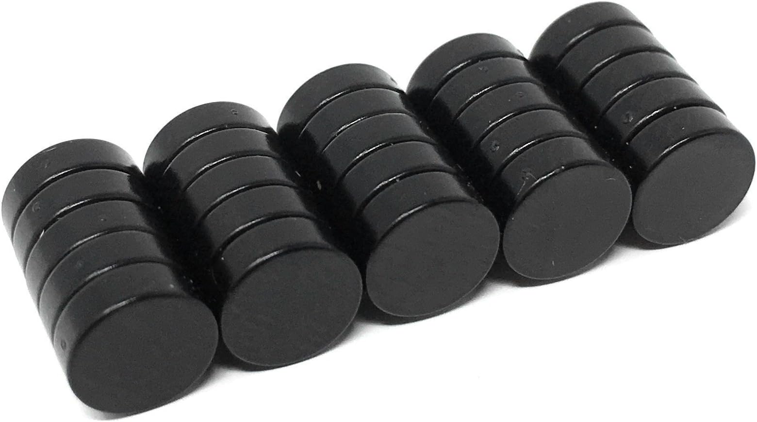 Super Mini Fridge Magnets 1/4" x 1/16", 25 Very Tiny Round Craft Magnets, Perfect Small Refrigerator Magnet for Crafts, DIY Projects, Magnetic Whiteboards, Stronger Than Silver