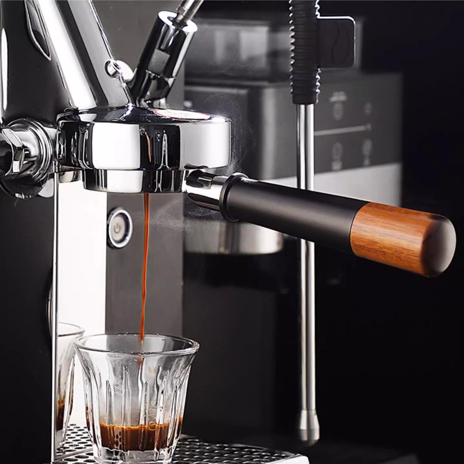 Siebträgergriff aus Edelstahl, Espressomaschine, Filterhalter, professionelles Kaffeezubehör