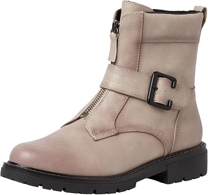Jana Women's Softline 8-25470-41 Multi-Wide Comfortable Shoe Fashionable Front Zip Boot with Decoration Ankle